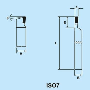 Zenstar 240 mm Length / ISO 7 (150) Parting Off Tool (Right Hand), 150-5032