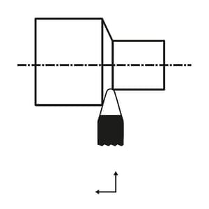Zenstar 140 mm Length / 113 Straight, Round Nose Turning Tool (Neutral), 113-2525