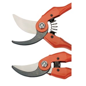 Bahco 190 mm / 7-1/2 Inch Bypass Secateurs With Stamped/Pressed Steel Handle & Straight Cutting Head, P126-19-F