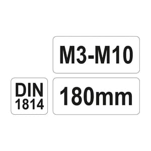 Yato 180 mm / M3 - M10 Tap Wrench, YT-2996