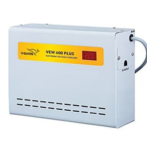 V-Guard 90-300V Electronic Voltage Stabilizer Upto 1.5 Ton or 18000 BTU/Hour, VEW 400 PLUS