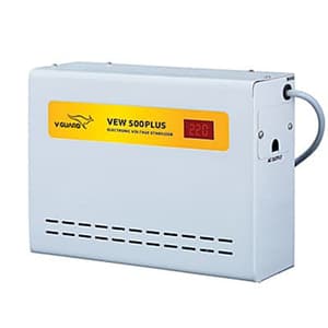 V-Guard 90-300V Electronic Voltage Stabilizer Upto 2 Ton or 24000 BTU/Hour, VEW 500 PLUS