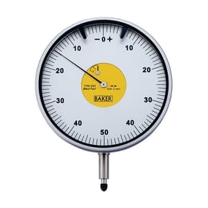 Baker 2.0 mm Mechanical Plunger Type Dial Gauge (Model 105), K101