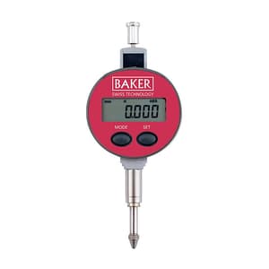 Baker 12.5 mm / 0.5 inch IP65 Mini Waterproof Plunger Type Digital Dial Gauge (Swiss Technology), MD001