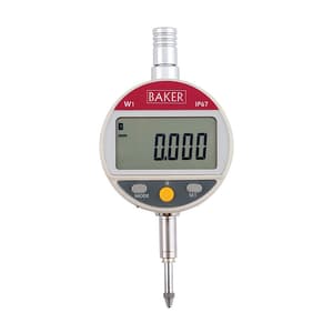 Baker 12.5 mm / 0.5 inch IP67 Waterproof Plunger Type Digital Dial Gauge (Swiss Technology), W1