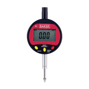 Baker 12.5 mm / 0.5 inch Value Line Plunger Type Digital Dial Gauge, V1