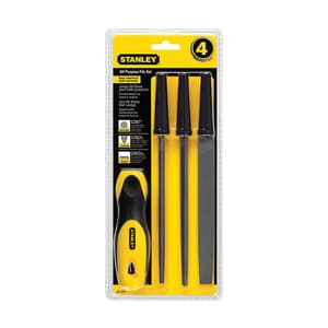 Stanley 150 mm All Purpose File Set (Pack Of 4 Pcs), 22-319
