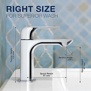 Kohler Fore Line Pillar Tap In Polished Chrome Finish, K-27485IN-4-CP