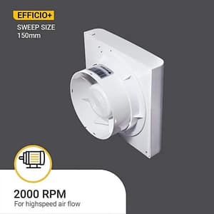 Atomberg Efficio+ 150 mm Energy Saving Exhaust Fan With BLDC Motor (White)