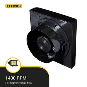 Atomberg Efficio+ 150 mm Energy Saving Exhaust Fan With BLDC Motor (Black)