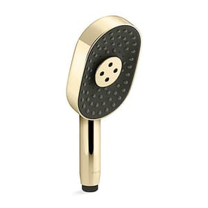 Kohler Statement Multi-Function Oblong Hand Shower With Katalyst Technology In French Gold Finish, K-26284IN-AF