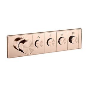 Kohler Anthem Recessed Thermostatic Mechanical 4 Outlet Trim In Rose Gold Finish, K-26348IN-9-RGD