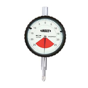 Insize 0 - 0.5 mm One Revolution Dial Indicator with Lug Back, 2316-05
