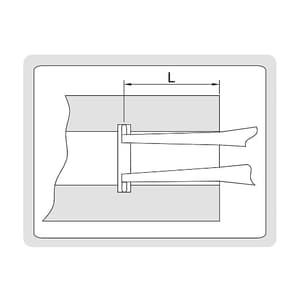 Insize 195 - 215 mm Internal Dial Caliper Gauge (Large Range), 2334-215
