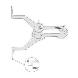 Insize 335 - 355 mm Internal Dial Caliper Gauge (Large Range), 2334-355