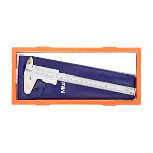 Mitutoyo 150 mm / 6 inch Vernier Double Scale Caliper with Thump Grip, 531-122