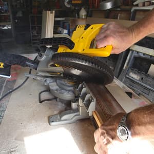 Dewalt 1650W / 250mm Compound Mitre Saw with 80T TCT Blade, DW714-IN