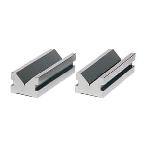 Crystal 300 x 100 x 63 mm Hardened & Ground Elongated 'V’ Blocks (Pack of 2 Pcs), AA-1793