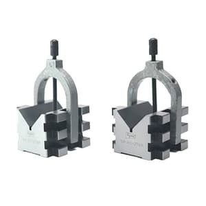 Crystal 65 x 70 x 50 mm Hardened & Ground V-Block With Clamp (Pack of 2 Pcs), AA-1761