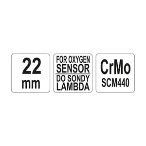 Yato 7/8 Inch O2 Sensor Crowfoot Wrench, YT-1753