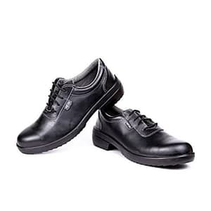 Hillson Single Density Leather LF 01 Ladies Safety Shoes - Steel Toe (Black)
