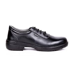 Hillson Single Density Leather LF 01 Ladies Safety Shoes - Steel Toe (Black)