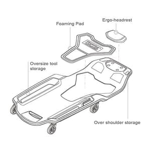 Toptul Pro-Series Mechanics Creeper, JCM0400