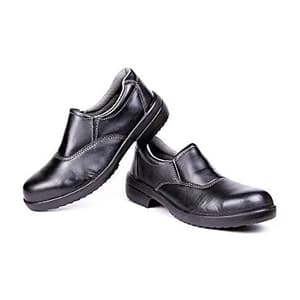 Hillson ISI Marked Single Density Grain Leather LF 02 Ladies Safety Shoes - Steel Toe (Black)