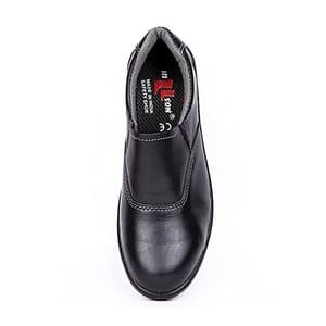Hillson ISI Marked Single Density Grain Leather LF 02 Ladies Safety Shoes - Steel Toe (Black)