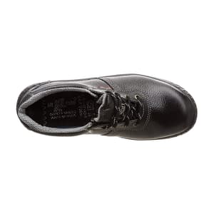 Hillson ISI Marked Double Density Buff Leather Panther Safety Shoes - Steel Toe (Black)