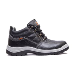 Hillson ISI Marked Double Density Buff Leather Mirage Safety Shoes - Steel Toe (Black)