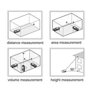 Insize 0.2 - 50m Laser Distance Meter, 9561-50B