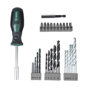 Bosch 27 Pcs Promoline Drill Bit & Screwdriver Bit Set, 2 607 017 201