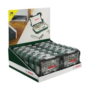 Bosch 26 Pcs Screwdriver Bit And Ratchet Set, 2 607 017 322