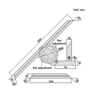 Insize 0-360° Digital Protractor (Basic Type), 2771-360