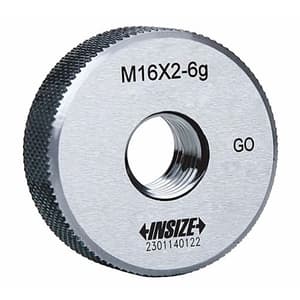 Insize 7 Pcs Metric Thread Ring Gauges Set (Go Series), 4120-S7