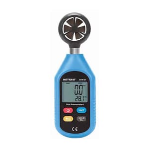 Metravi 4 Digits / 30m/Sec Digital Thermo Anemometer, AVM-01