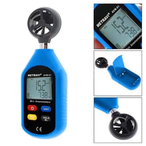 Metravi 4 Digits / 30m/Sec Digital Thermo Anemometer, AVM-01