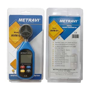 Metravi 4 Digits / 30m/Sec Digital Thermo Anemometer, AVM-01