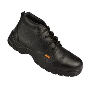 Paragon Buff Split Leather Safety Shoe 734 (Black), PU0734GP