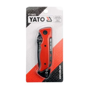 Yato 200 mm Folding Knife with Black Blade, YT-76052