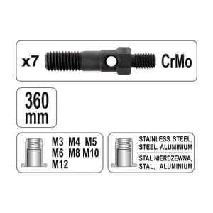 Yato M3 - M12 mm Hand Riveter Nut, YT-36127