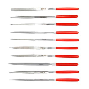 Yato 3 x 50 x 140 mm Diamond Needle File Set (Pack Of 10 Pcs), YT-6144