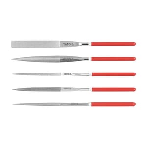 Yato 5 x 70 x 180 mm Diamond Needle File Set (Pack Of 5 Pcs), YT-6156