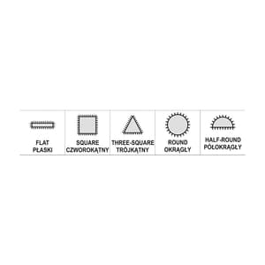 Yato 5 x 70 x 180 mm Diamond Needle File Set (Pack Of 5 Pcs), YT-6156