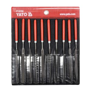 Yato 4 x 160 x 75 mm Needle File Set (Pack Of 10 Pcs), YT-6164