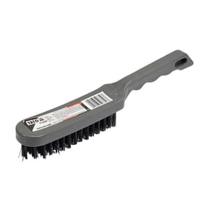 Yato 6 Rows Plastic Handle Steel Wire Brush, YT-6356