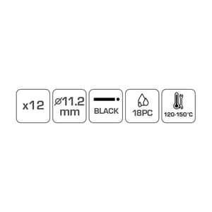 Hogert 11.2 mm Glue Gun Sticks (Pack of 12 Pcs), HT2C138