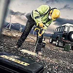 Dewalt 1000W 32mm SDS-Plus 3-Mode Combi Hammer with Active Vibration Control-Perform & Protect Shield, D25413K-QS