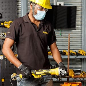Dewalt 1700W / 125mm Heavy Duty Brushless Variable Speed Medium Angle Grinder-Perform & Protect Shield, DWE4377-QS
